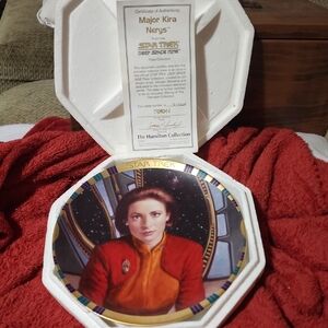 Star Trek Major Kira Nerys Collector Plate.